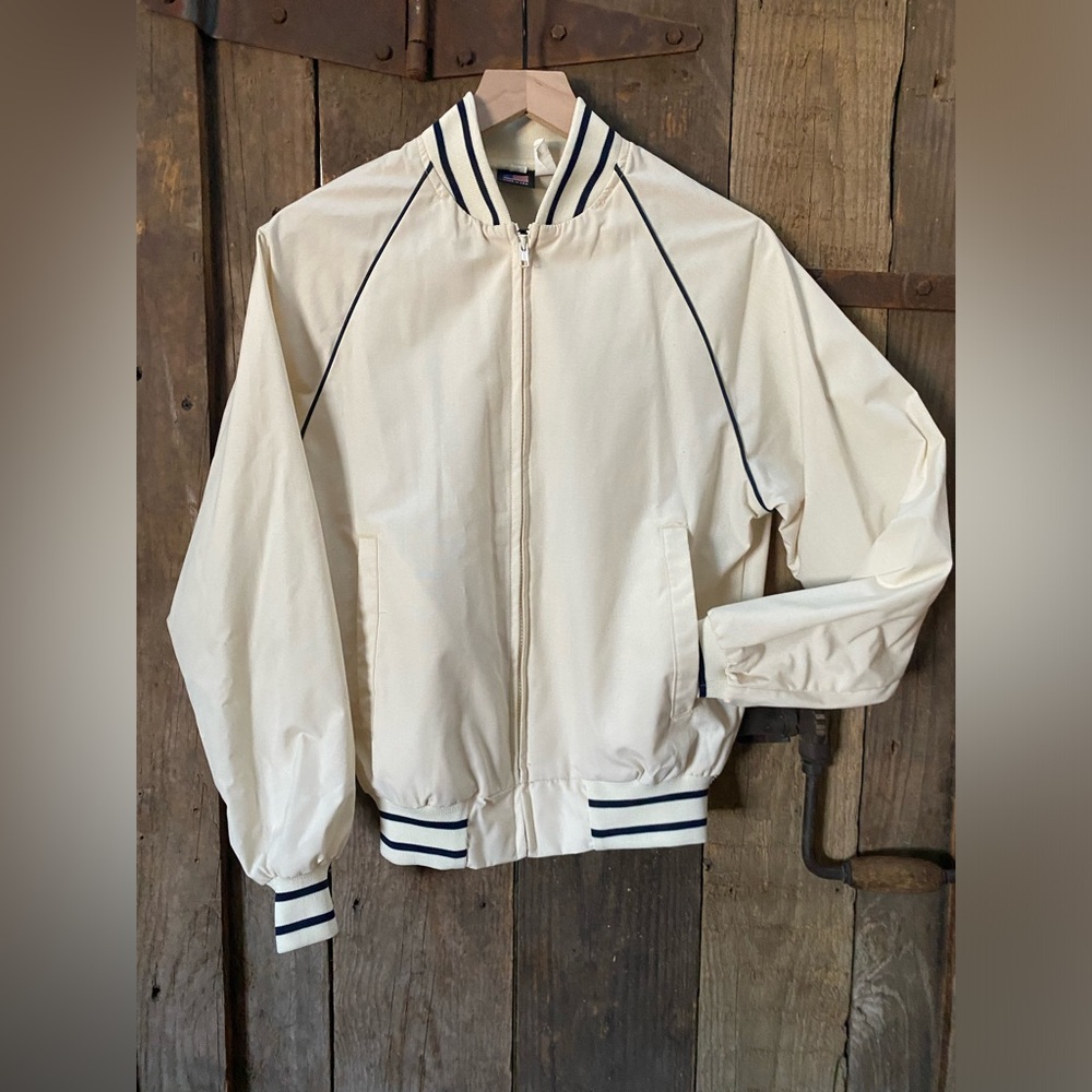 Vintage Bomber Jacket Made In USA Swingster Mens Small Military Athleisure